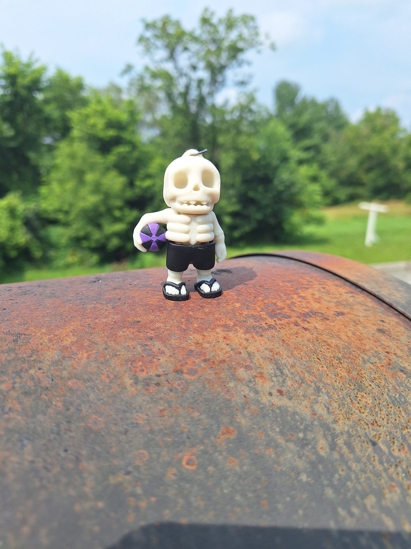 Cute tiny summer skeleton