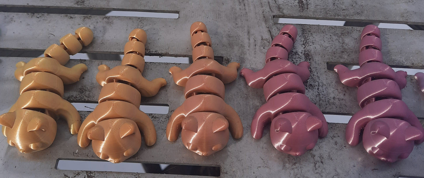 colorful articulated cute kittens