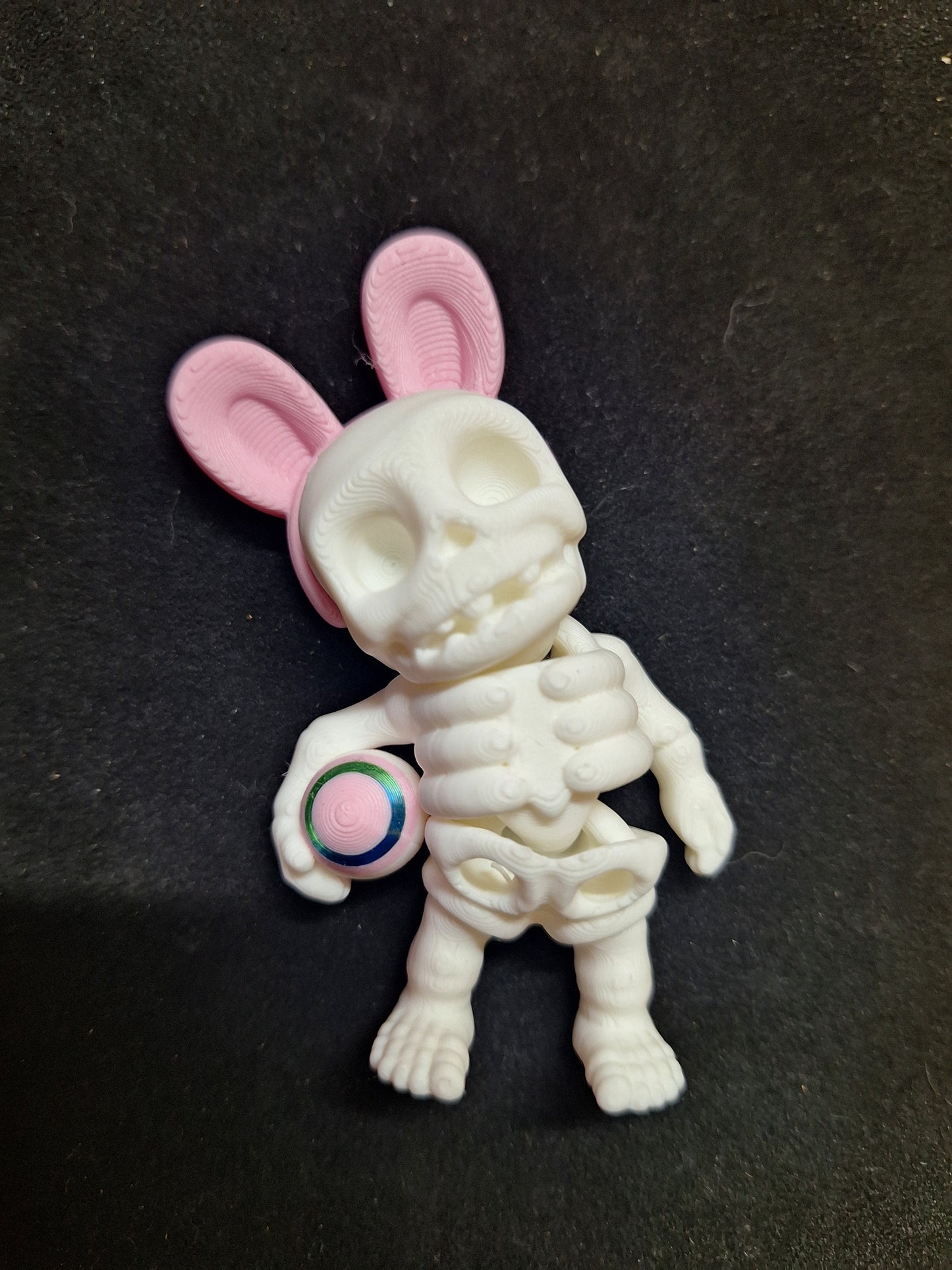 Cute tiny Easter skeleton