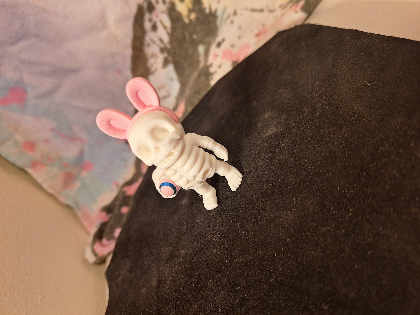 Cute tiny Easter skeleton