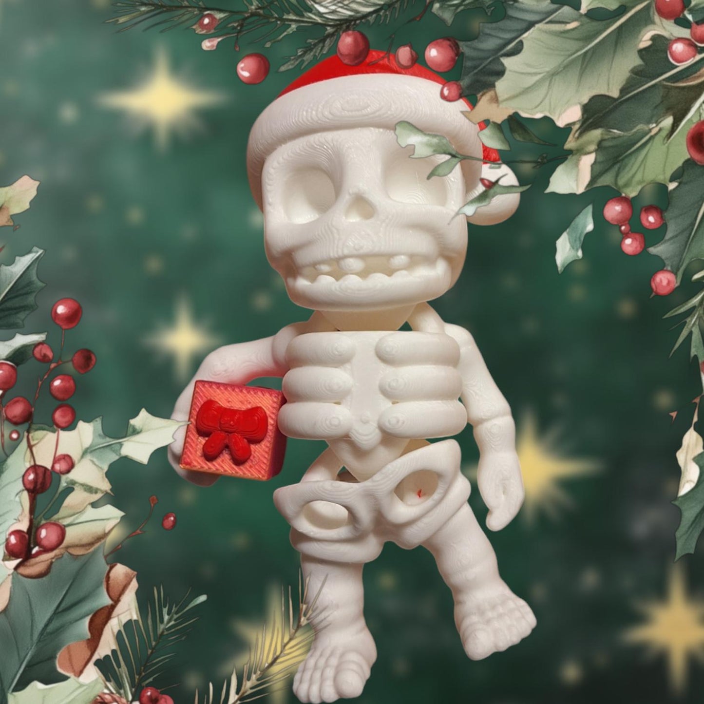 Rise of the Christmas Santa Skeleton