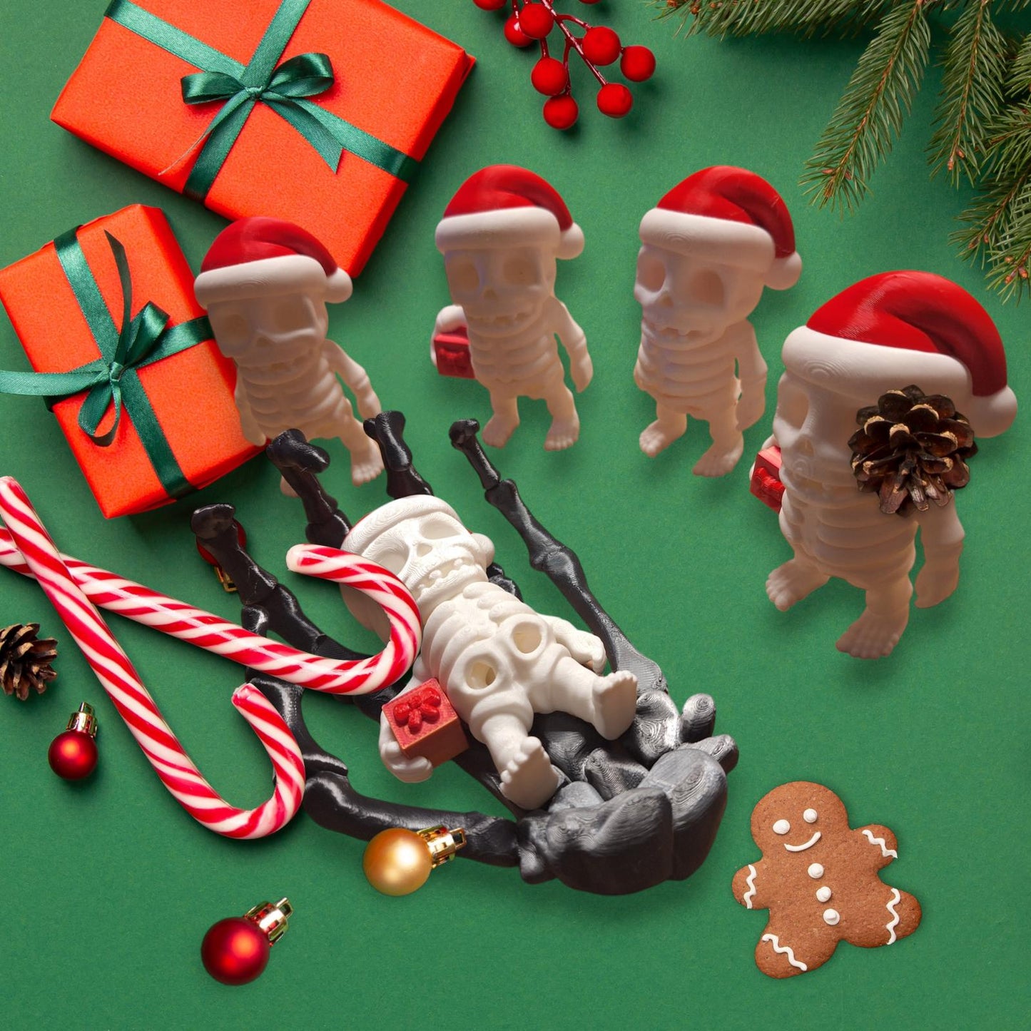 Rise of the Christmas Santa Skeleton