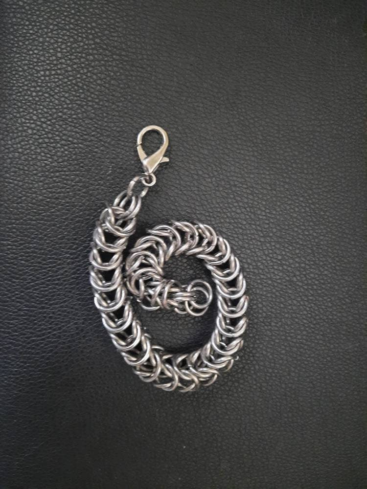 Hand Crafted Stainless Steel Byzantine bracelet